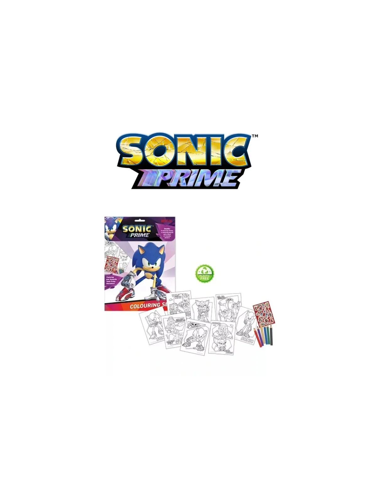 Sonic Prime Colouring Set