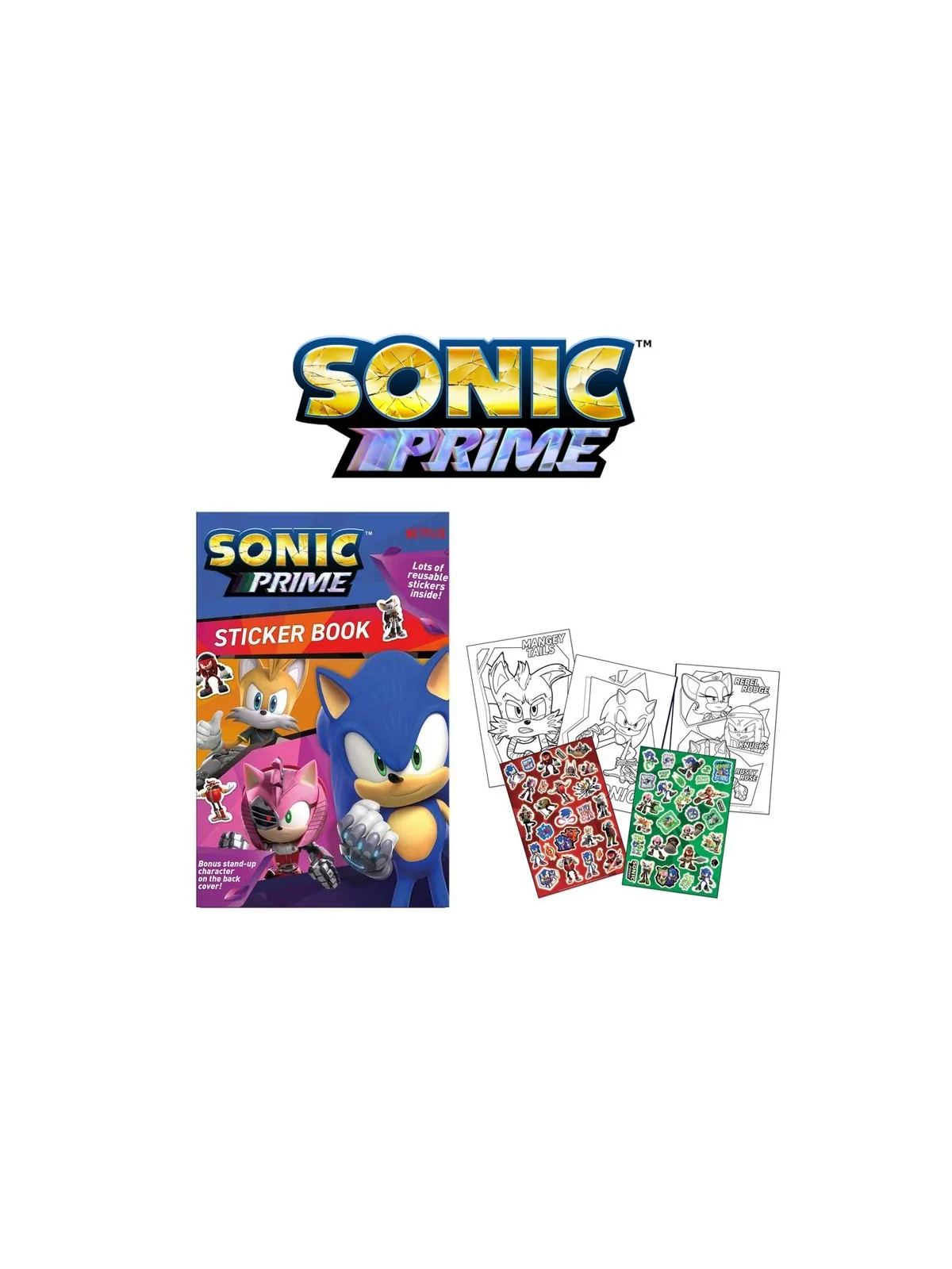 Sonic Prime Sticker Book