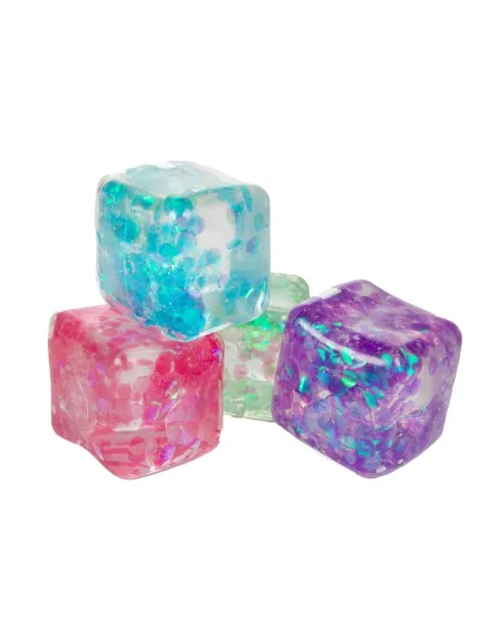 Squeezy Glitter Cube Jelly