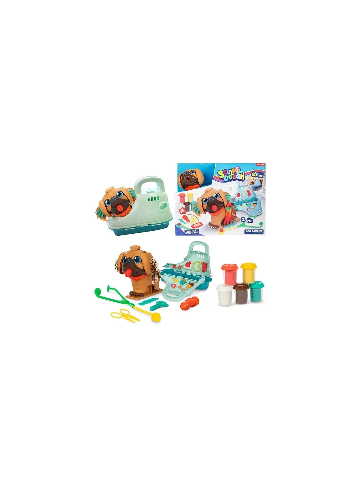 Sculpitidough Dog Carriere Playset