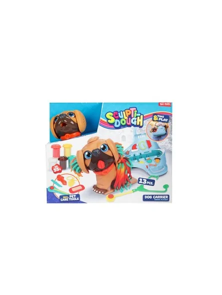 Sculpitidough Dog Carriere Playset