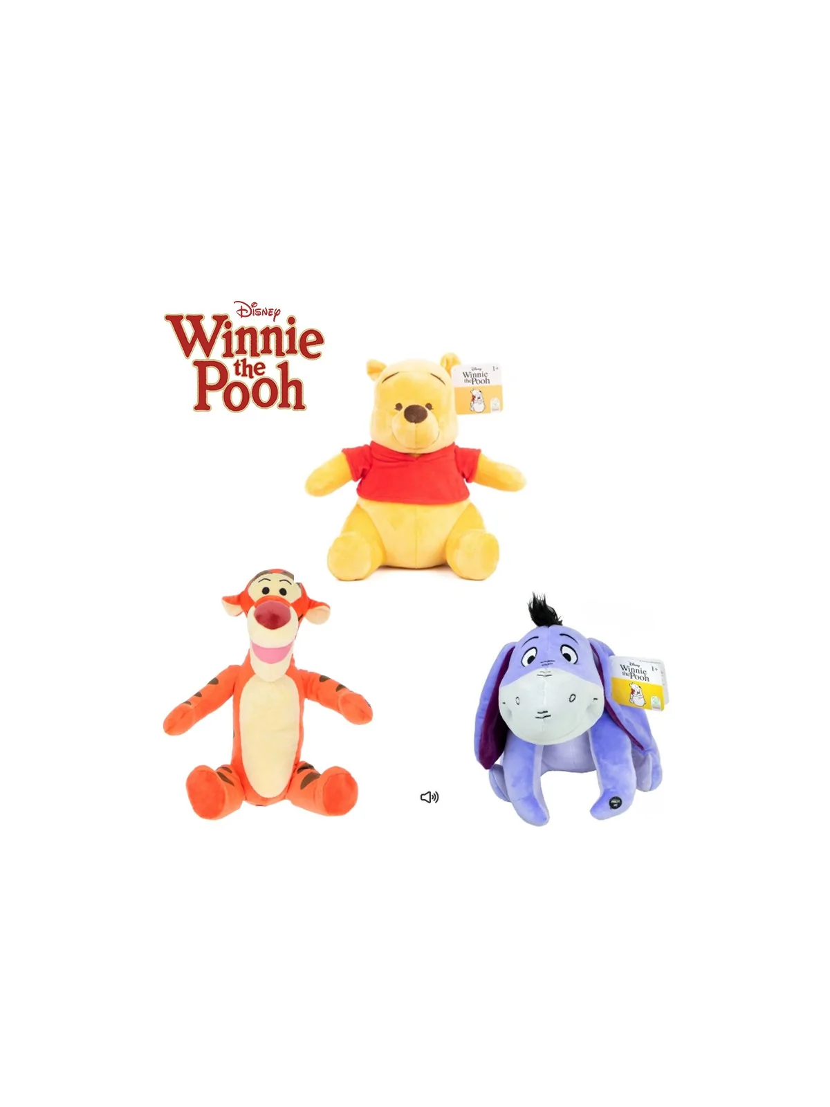 Peluche Winnie the Pooh Serie con Suono 30 cm