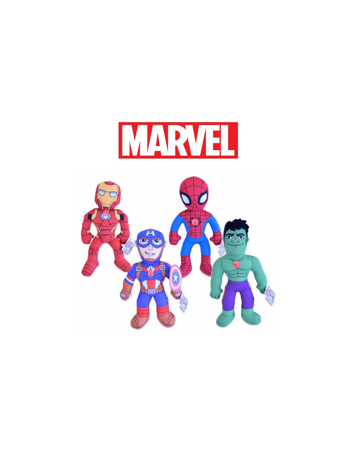 Peluche Marvel In Piedi con Suono 50 cm