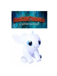 Peluche Dragon Trainer Bianco seduto 47 CM