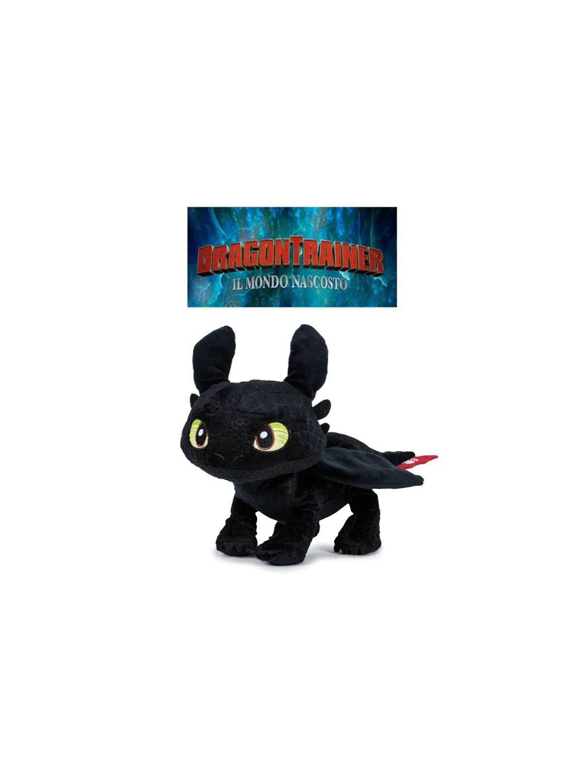 Peluche Dragon Trainer Nero 25 CM