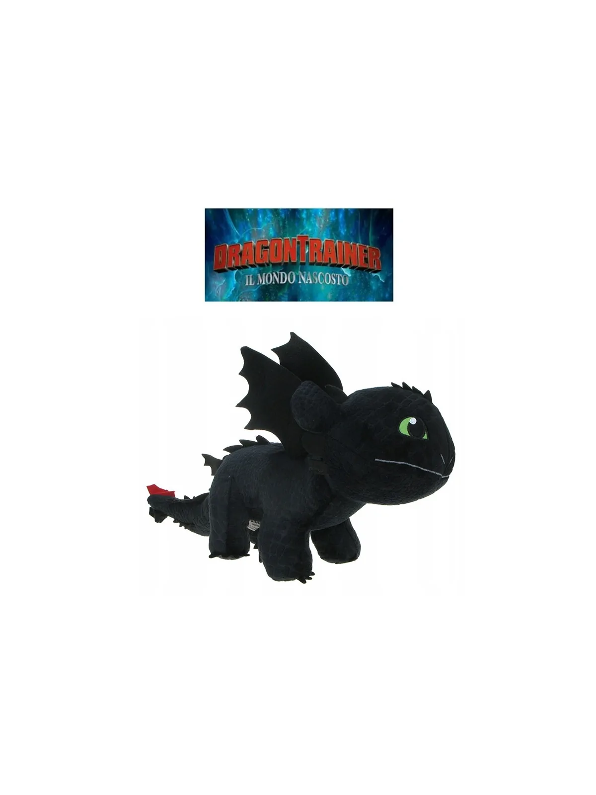 Peluche Dragon Trainer Nero 28 cm