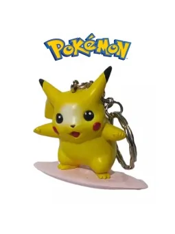 Portachiavi Tomy Pokemon 3D Pikachu Surfing 4 cm