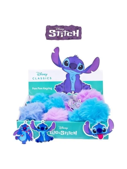 Disney Stitch Portachiavi Pompon 7 cm