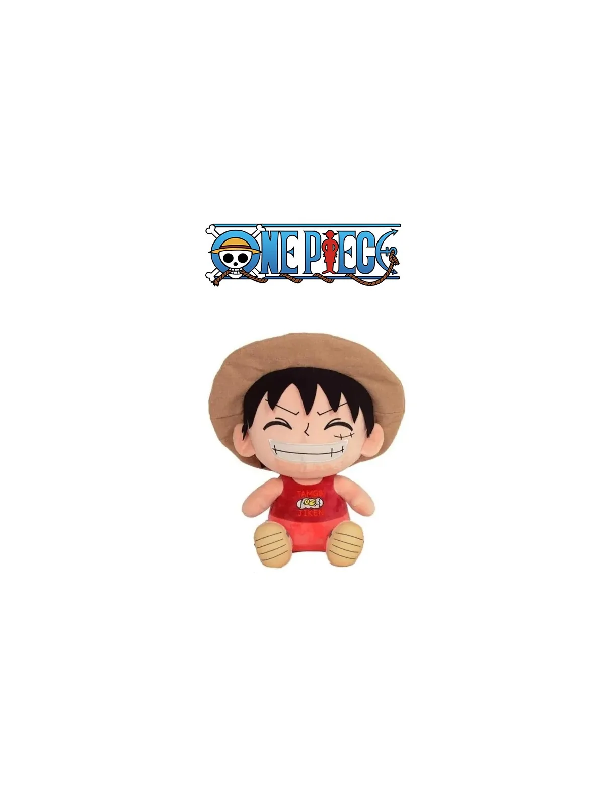 Peluche One Piece Luffy Seduto 25 cm