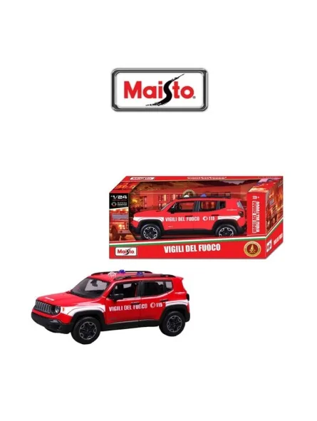 Maisto Jeep Renegade Vigili del Fuoco Scala 1/24