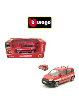 Burago Vigili del Fuoco Fiat Nuova Panda Scala 1/24