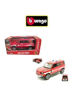 Burago Vigili del Fuoco Land Rover Defender110 del 2022 Scala 1/24