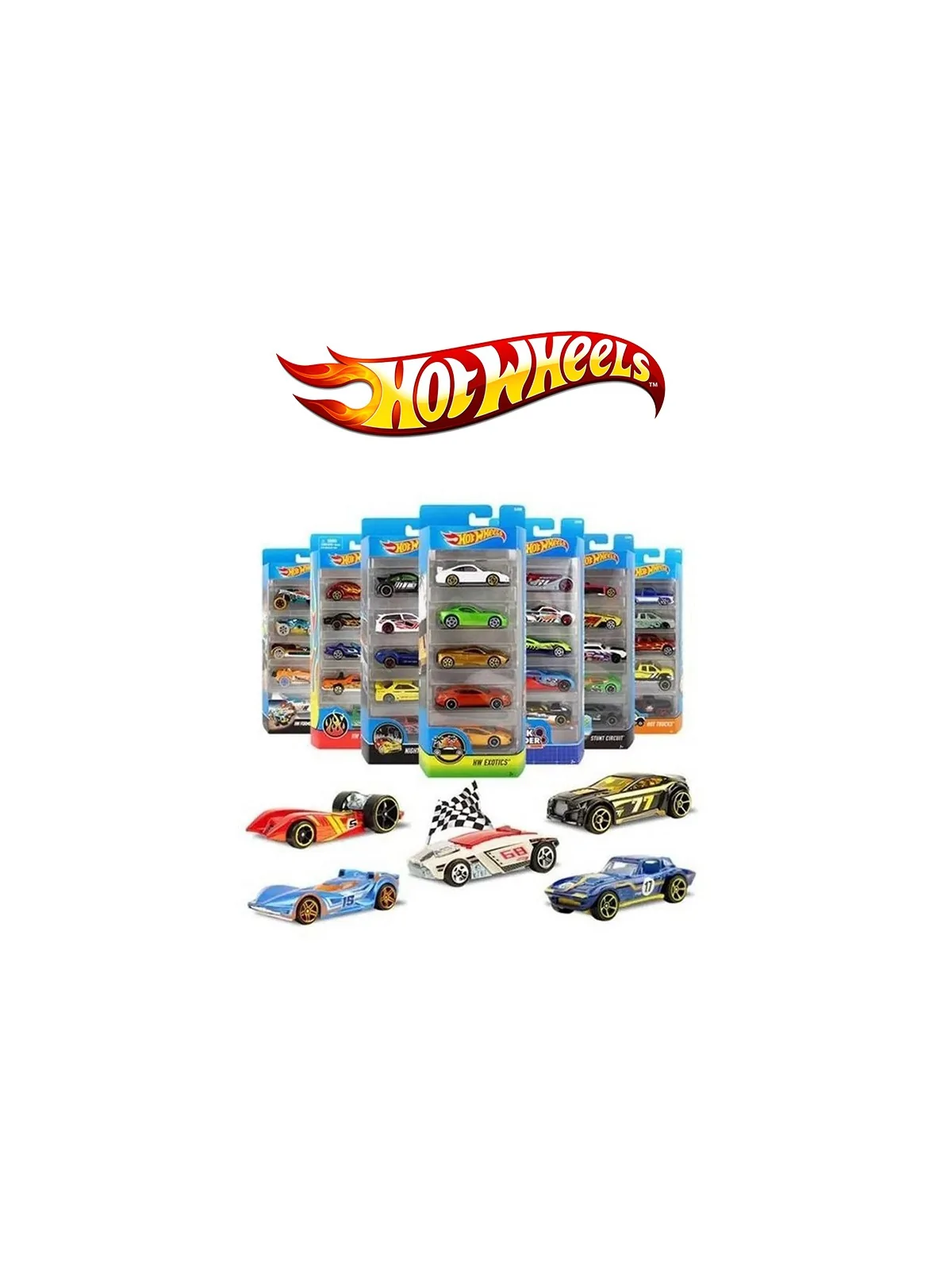 Hotwheels Pack 5 Veicoli