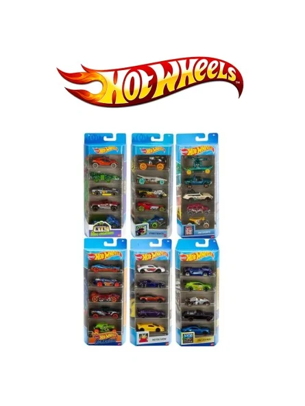 Hotwheels Pack 5 Veicoli