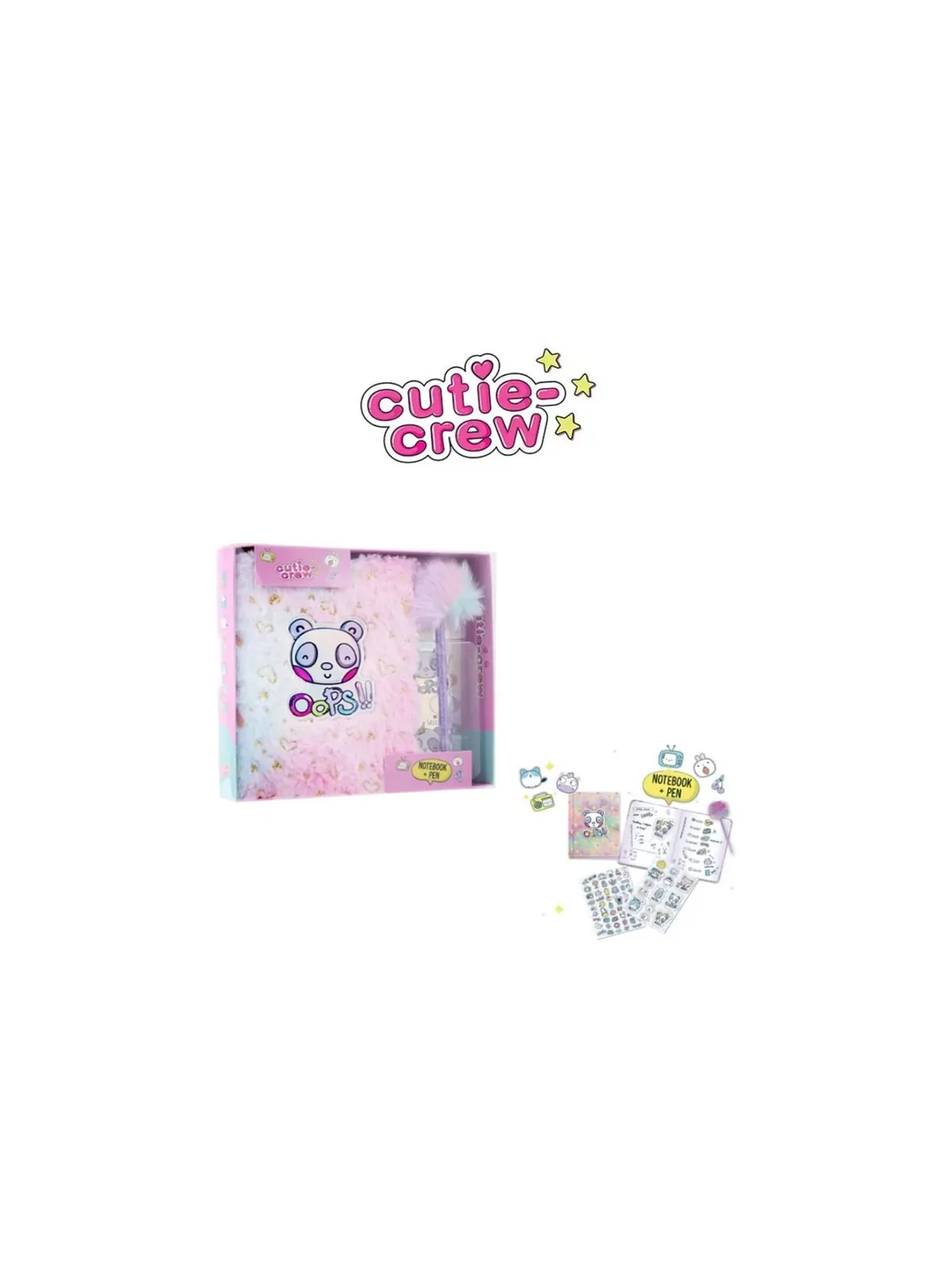 Cutie Crew Diario e Penna con Pon Pon