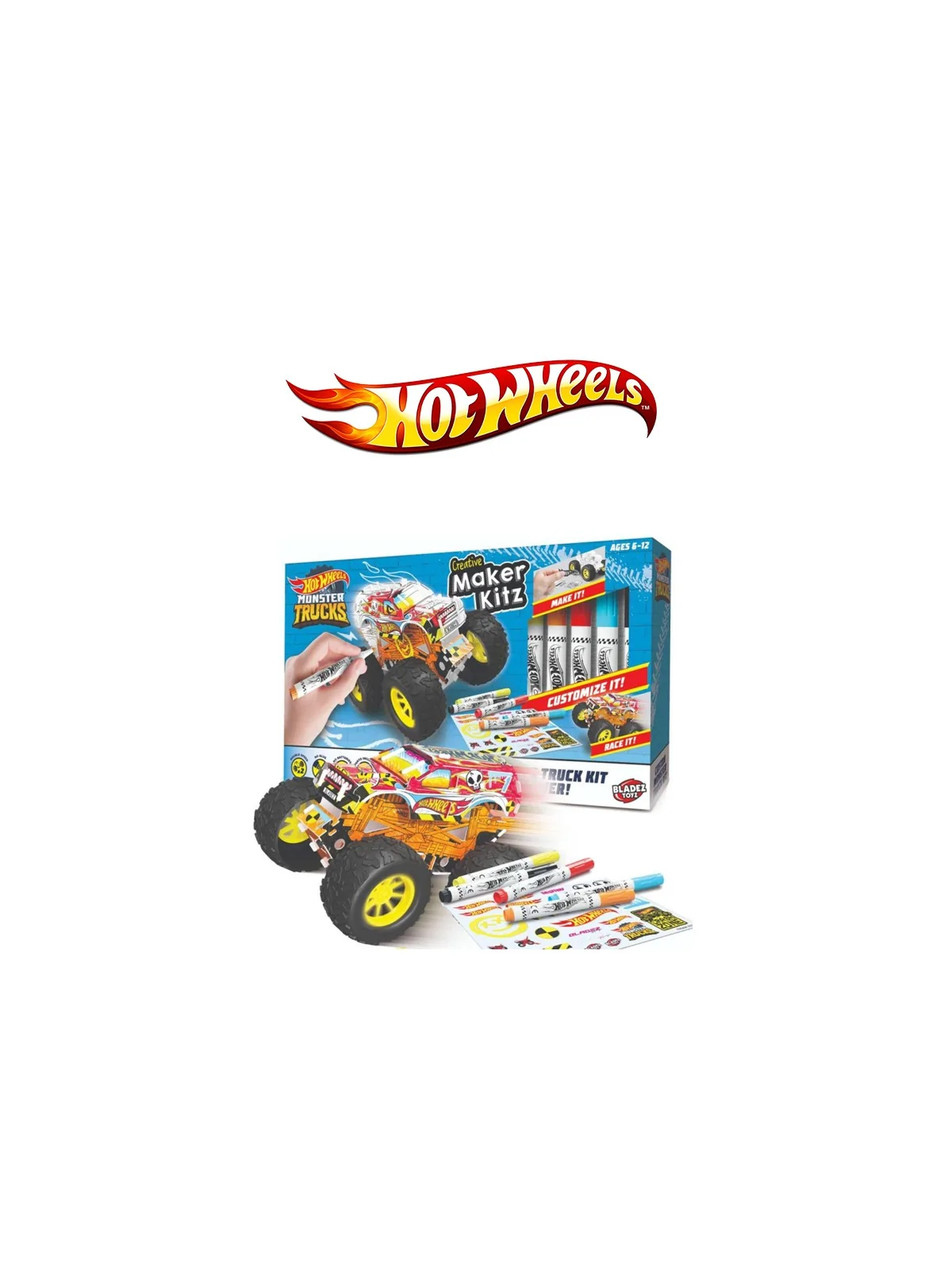 Hotwheels Maker Kitz Kit Crea e Colora