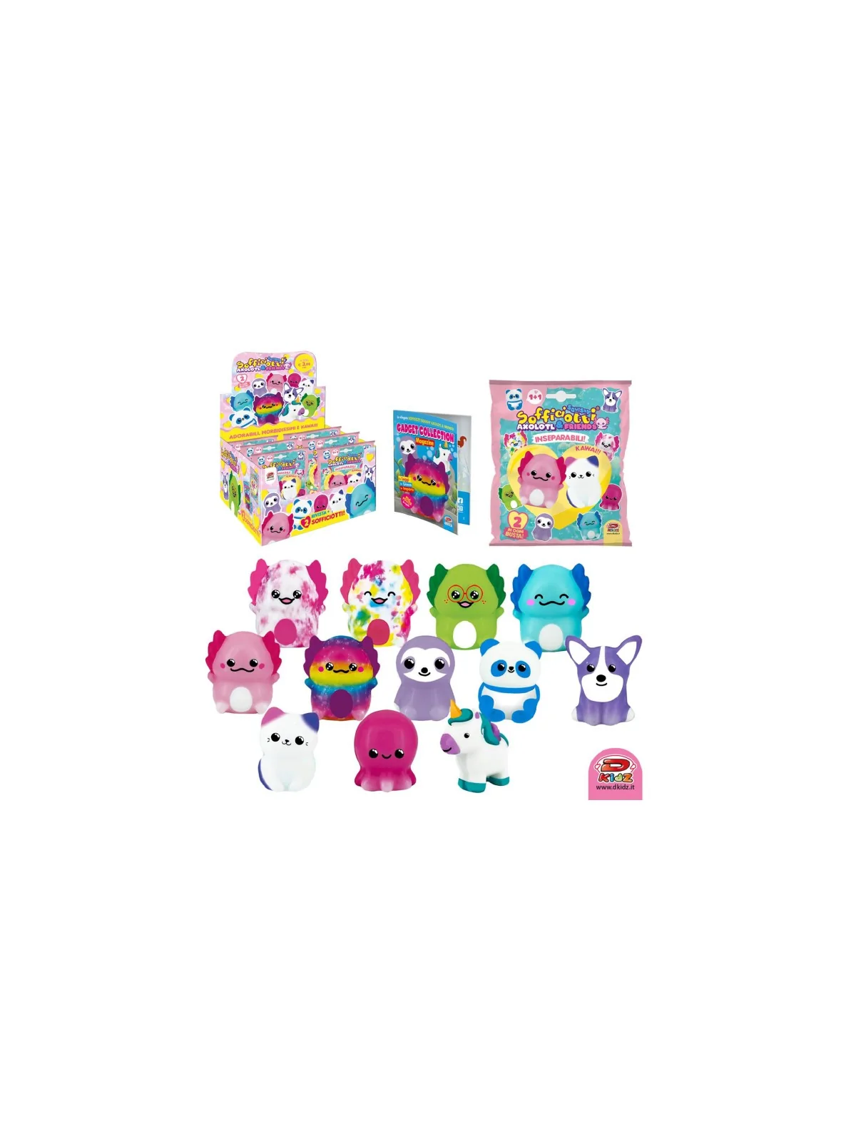 Sofficiotti Squishy Axolot e Friends