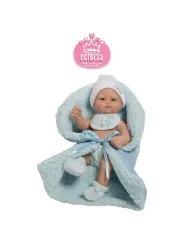 Berbesa Doll con Coperta Azzurra 27 cm in Vinile