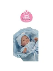 Berbesa Doll con Coperta e Vestito Azzurro 27 cm in Vinile