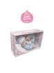 Berbesa Baby Coral Con Coperta e Giacca Azzurra 34 cm