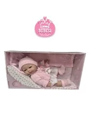 Berbesa Baby Coral Con Coperta e Giacca Rosa 34 cm