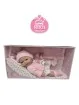 Berbesa Baby Coral Con Coperta e Giacca Rosa 34 cm