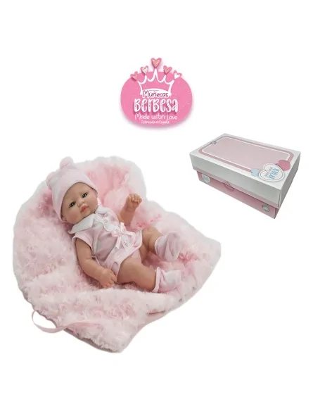 Berbesa Doll Vestito e Coperta Rosa 27 cm