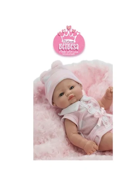 Berbesa Doll Vestito e Coperta Rosa 27 cm