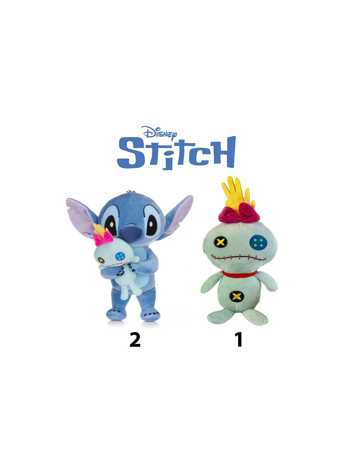 Peluche Disney Stitch & Scrump 30 cm
