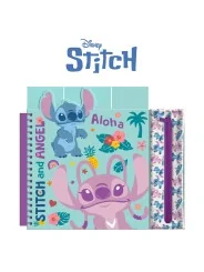 Stitch Notebook con Astuccio e Colori