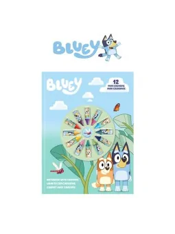 Bluey Notebook con 12 Mini Pastelli