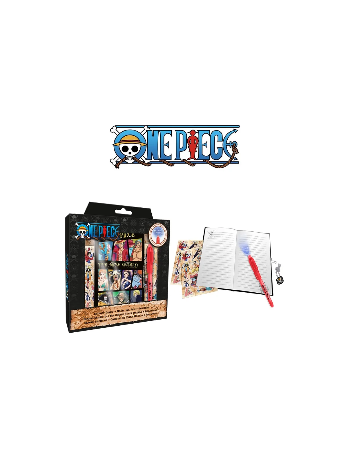 One Piece Diario Segreto con Penna