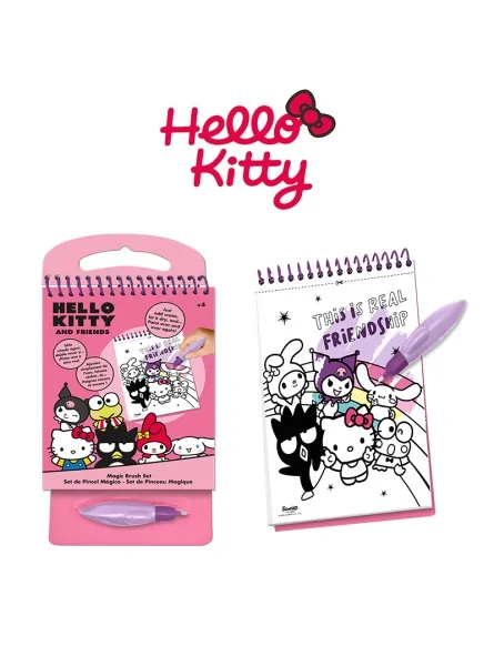 Hello Kitty Album Colori con Pennarello Magico ad Acqua
