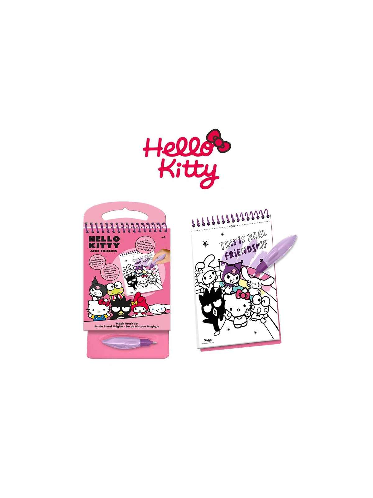 Hello Kitty Album Colori con Pennarello Magico ad Acqua