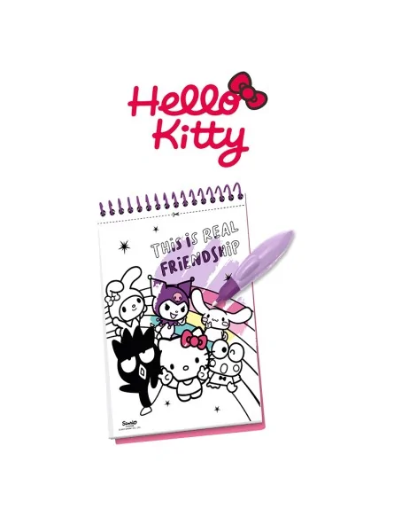 Hello Kitty Album Colori con Pennarello Magico ad Acqua