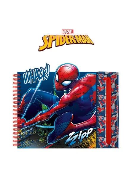Spiderman Notebook con Astuccio e Colori