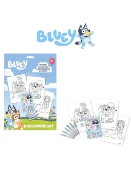 Bluey Colouring Set