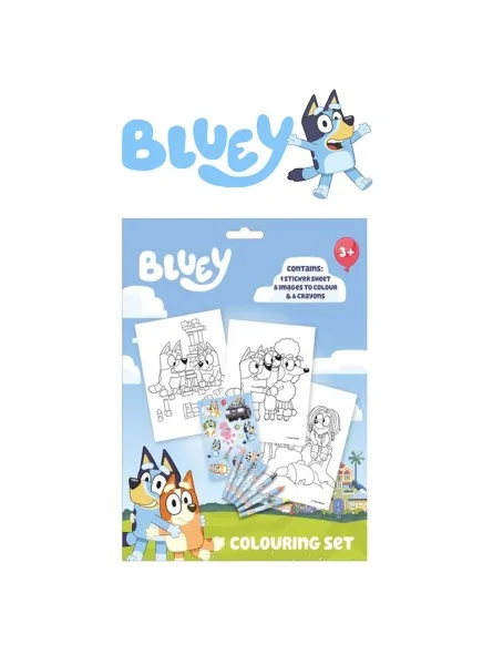 Bluey Colouring Set
