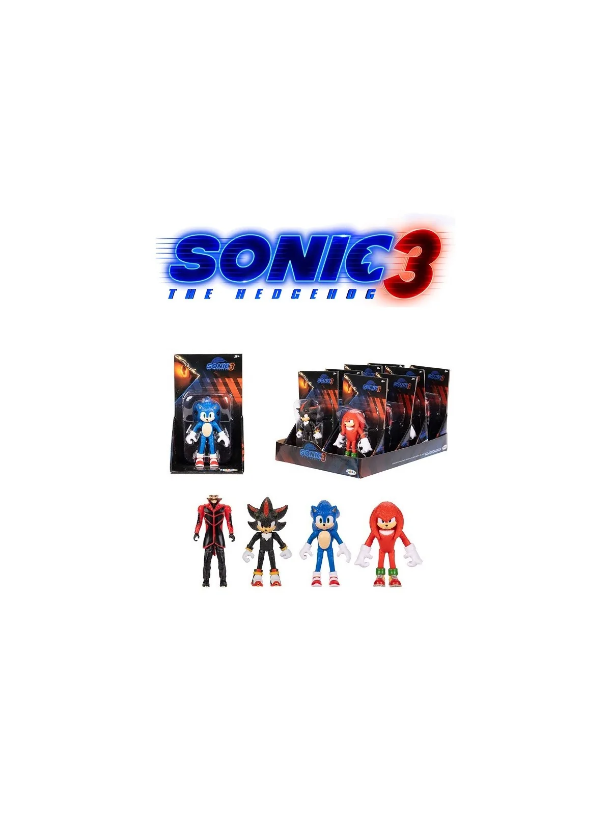 Sonic 3 Movie Personaggi Articolati 6 cm