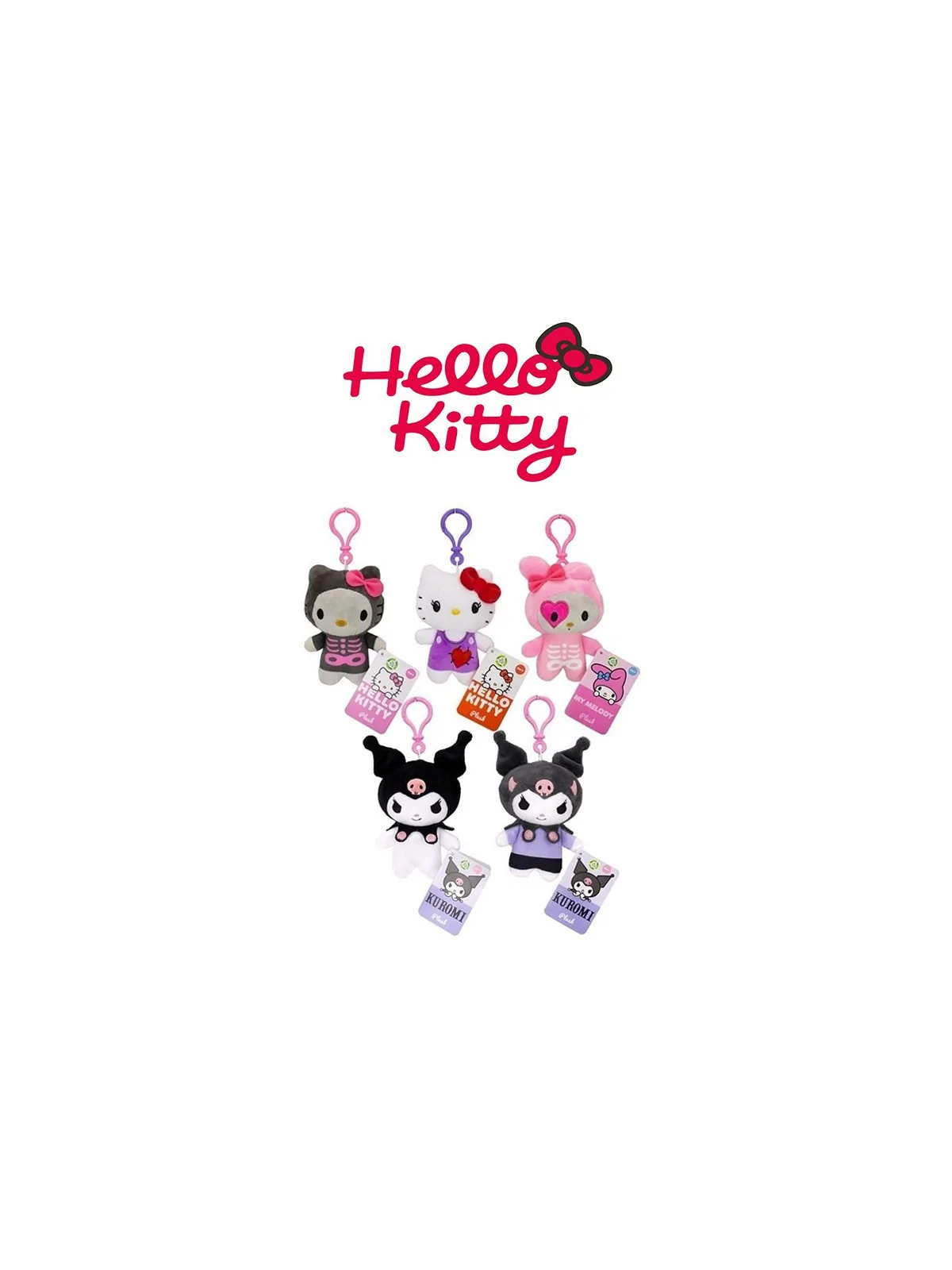 Hello Kitty Halloween Peluche Bagclip 5 Ast 12.5 CM