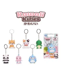Portachiavi Kawaii Kuties 3D 6 Ast 6 CM