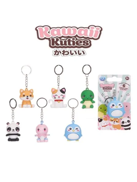 Portachiavi Kawaii Kuties 3D 6 Ast 6 CM