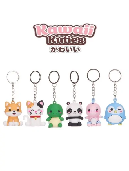 Portachiavi Kawaii Kuties 3D 6 Ast 6 CM