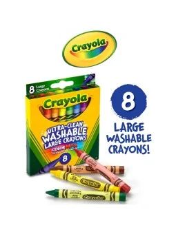 Crayola 8 Maxi Pastelli Lavabilissimi