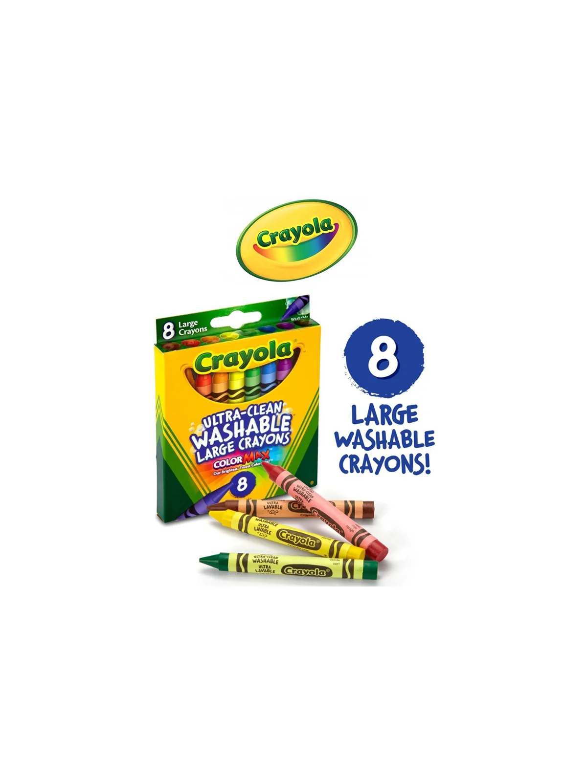 Crayola 8 Maxi Pastelli Lavabilissimi