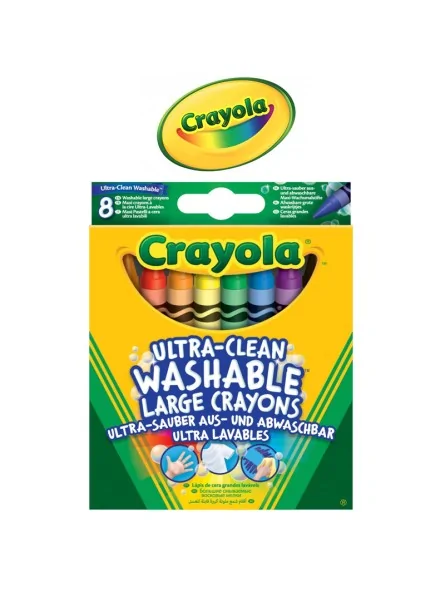 Crayola 8 Maxi Pastelli Lavabilissimi