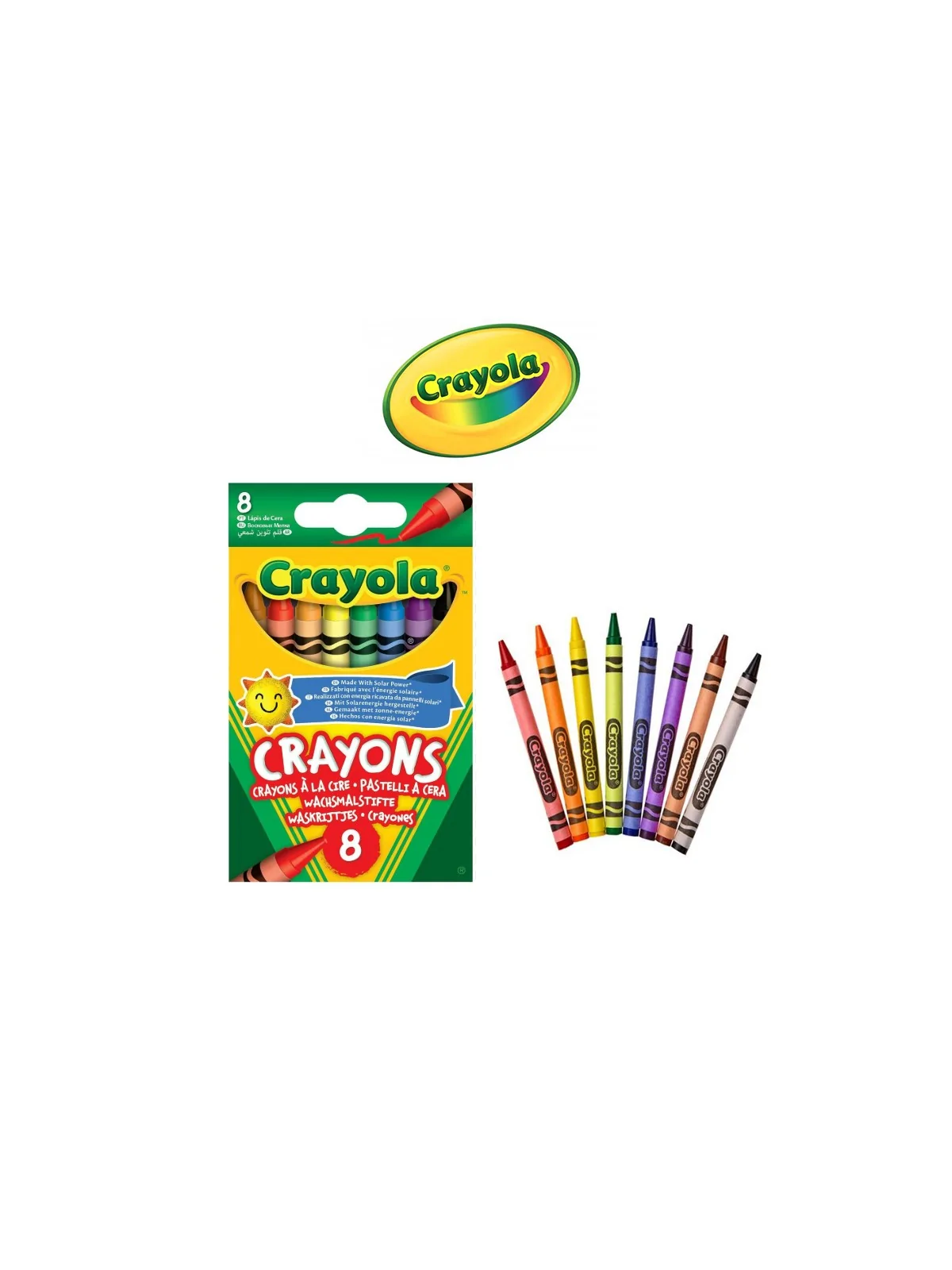 Crayola 8 Pastelli a Cera