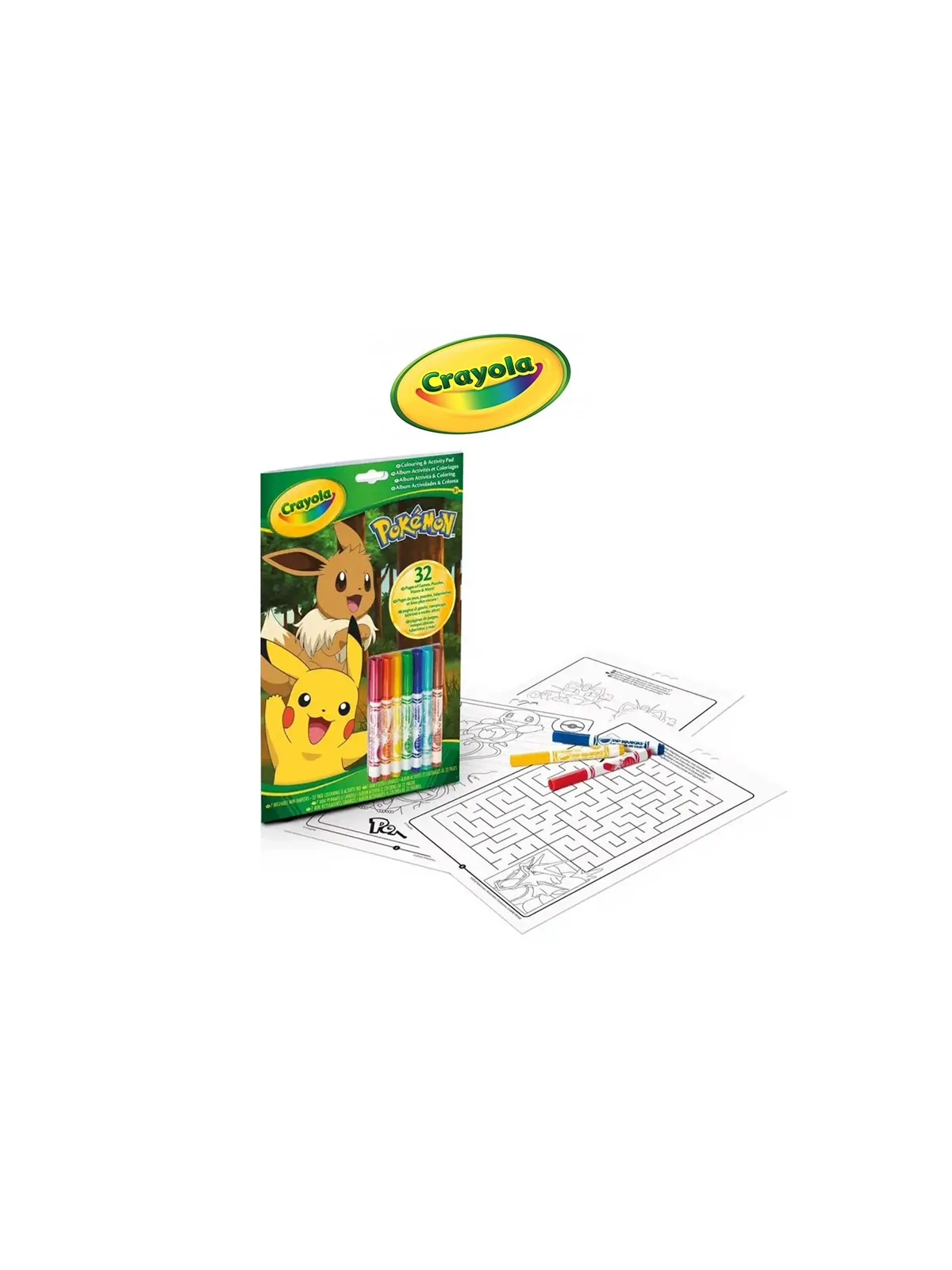 Crayola Pokemon Album Attività e Colori