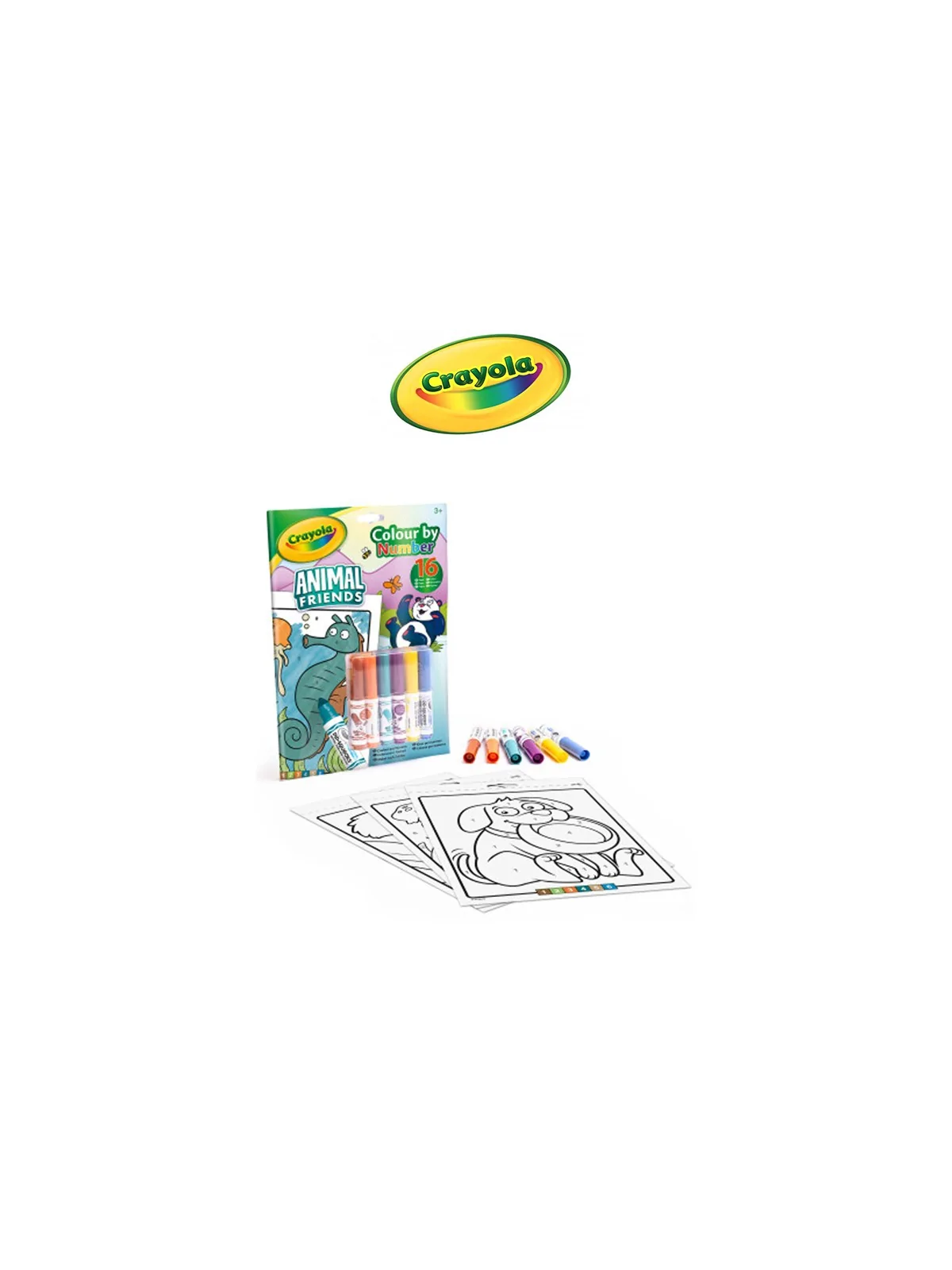 Crayola Colour By Number Animal Friends