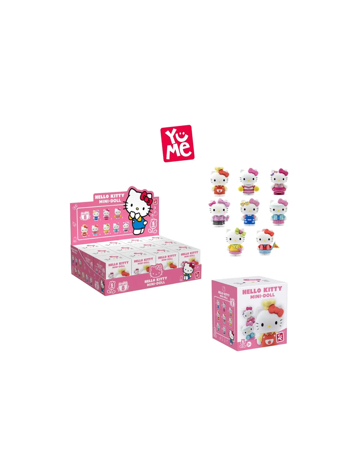 YuMe Hello Kitty Doll Cute Outfit Series 5 cm